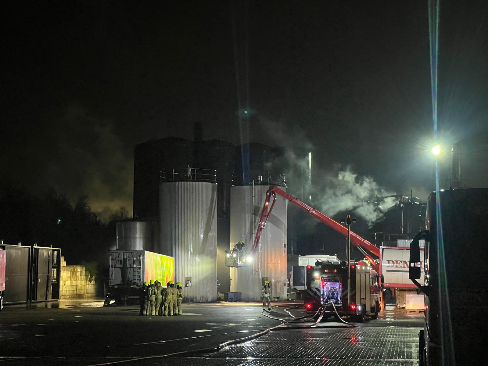 Groot alarm na kleine brand bij tankreiniger